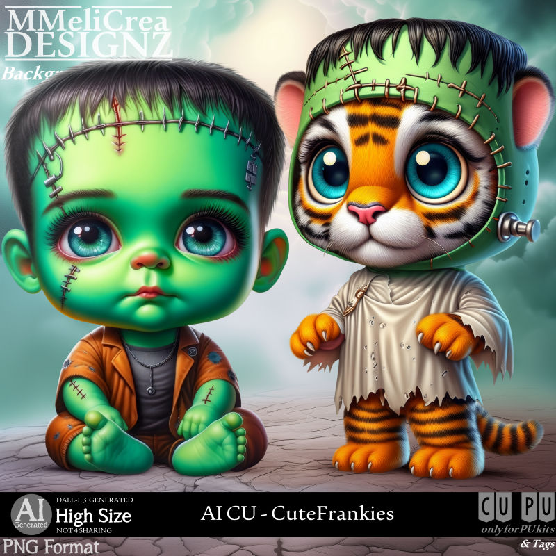 (image for) AI - CU Cute Frankies (CU4PU / PNG)